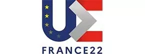 logo prezydencji Francji w postaci liter UE